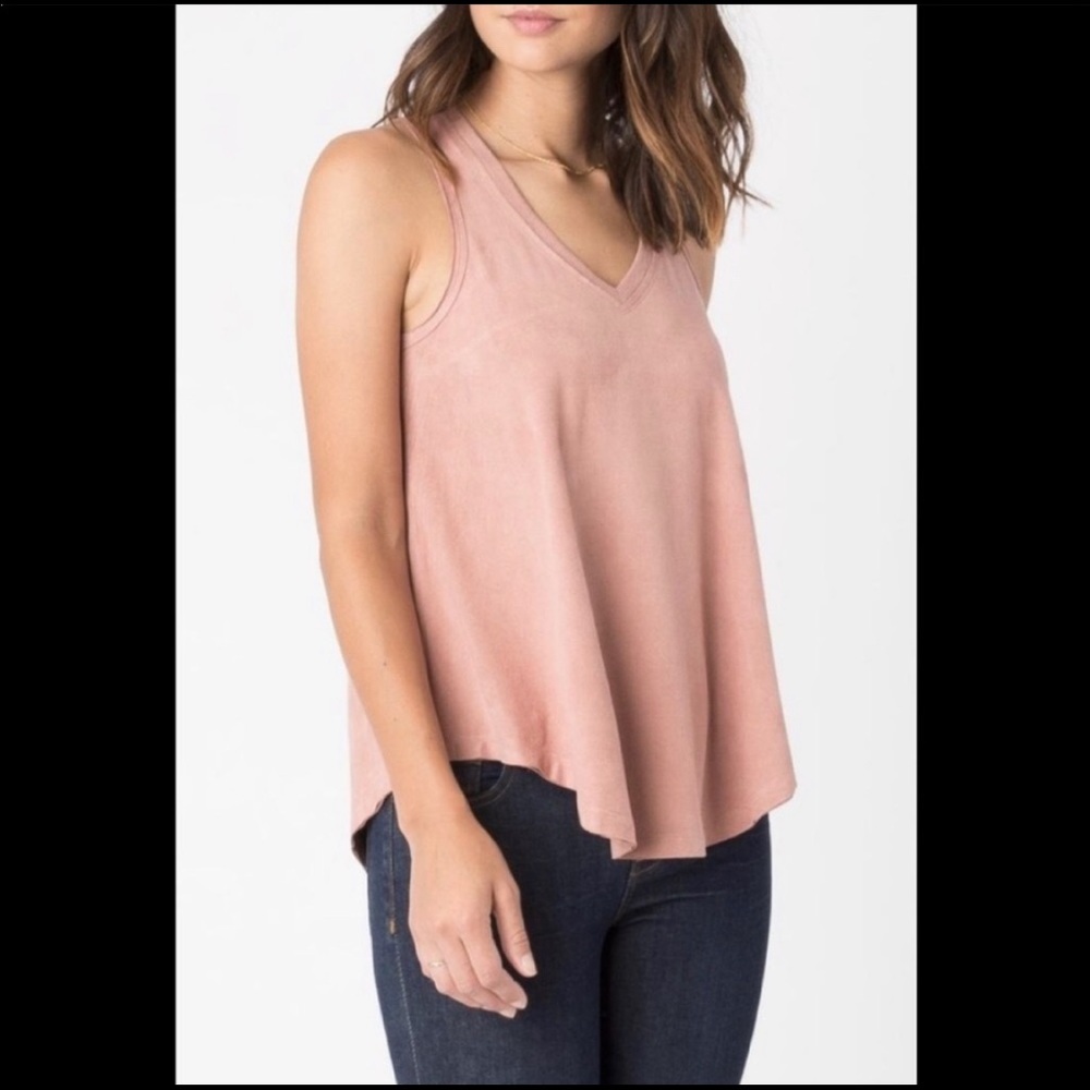 Z supply faux suede swing tank top